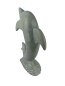 Preview: Specksteinfigur "Delphin mit Jungen" aus Kenia